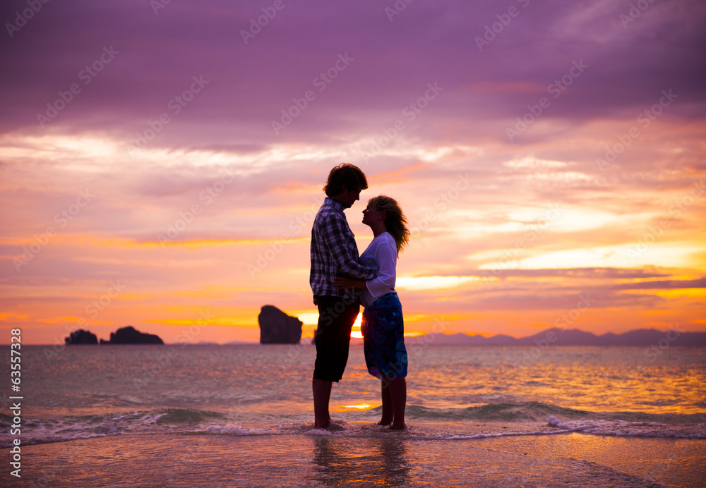 A couple on the beach