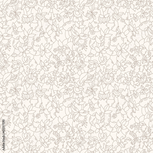 Seamless floral pattern, endless background