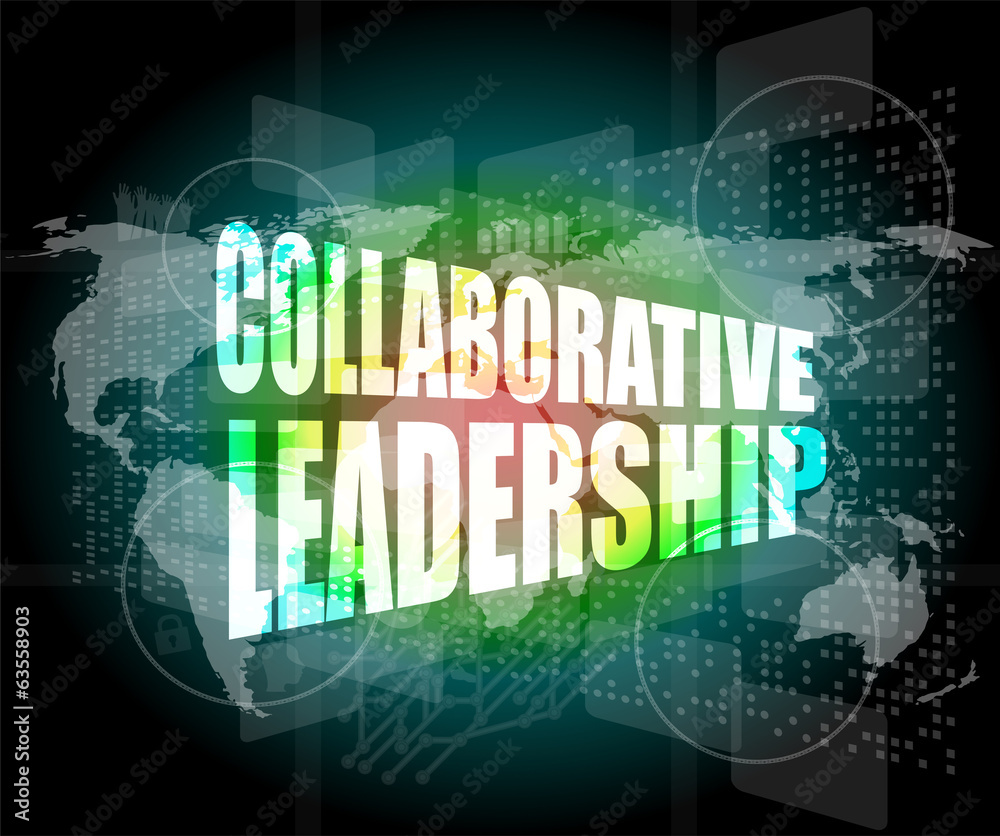 collaborative leadership review on touch screen, media collaborative leadership review on touch screen, media