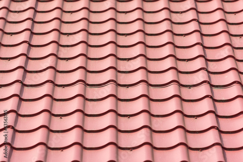 House Shingles Tiles On A Roof Closeup