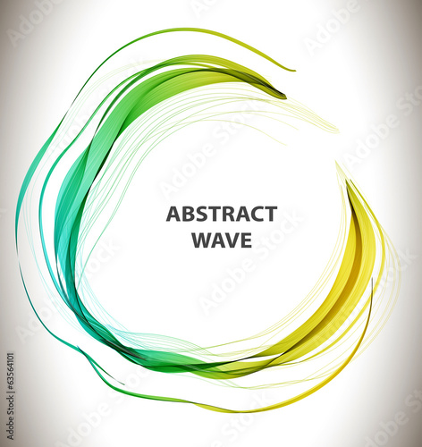 Abstract colorful background with circle wave