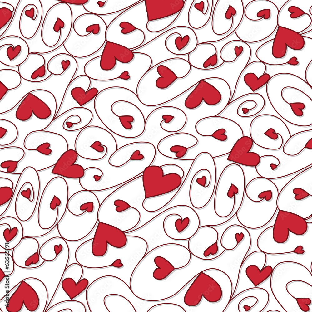 Swirly hand drawn heart pattern in vector format. Swirly hand drawn heart pattern in vector format.