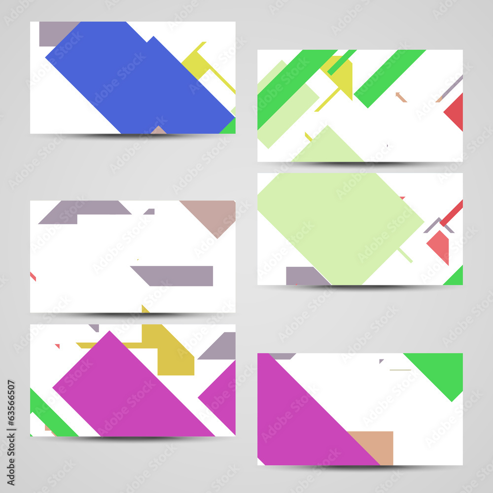 Vector business-card set for your design Vector business-card set for your design