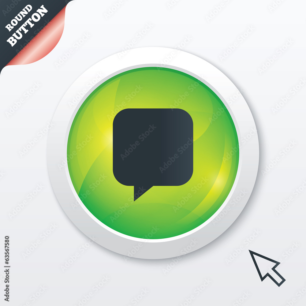 Fototapeta premium Chat sign icon. Speech bubble symbol.