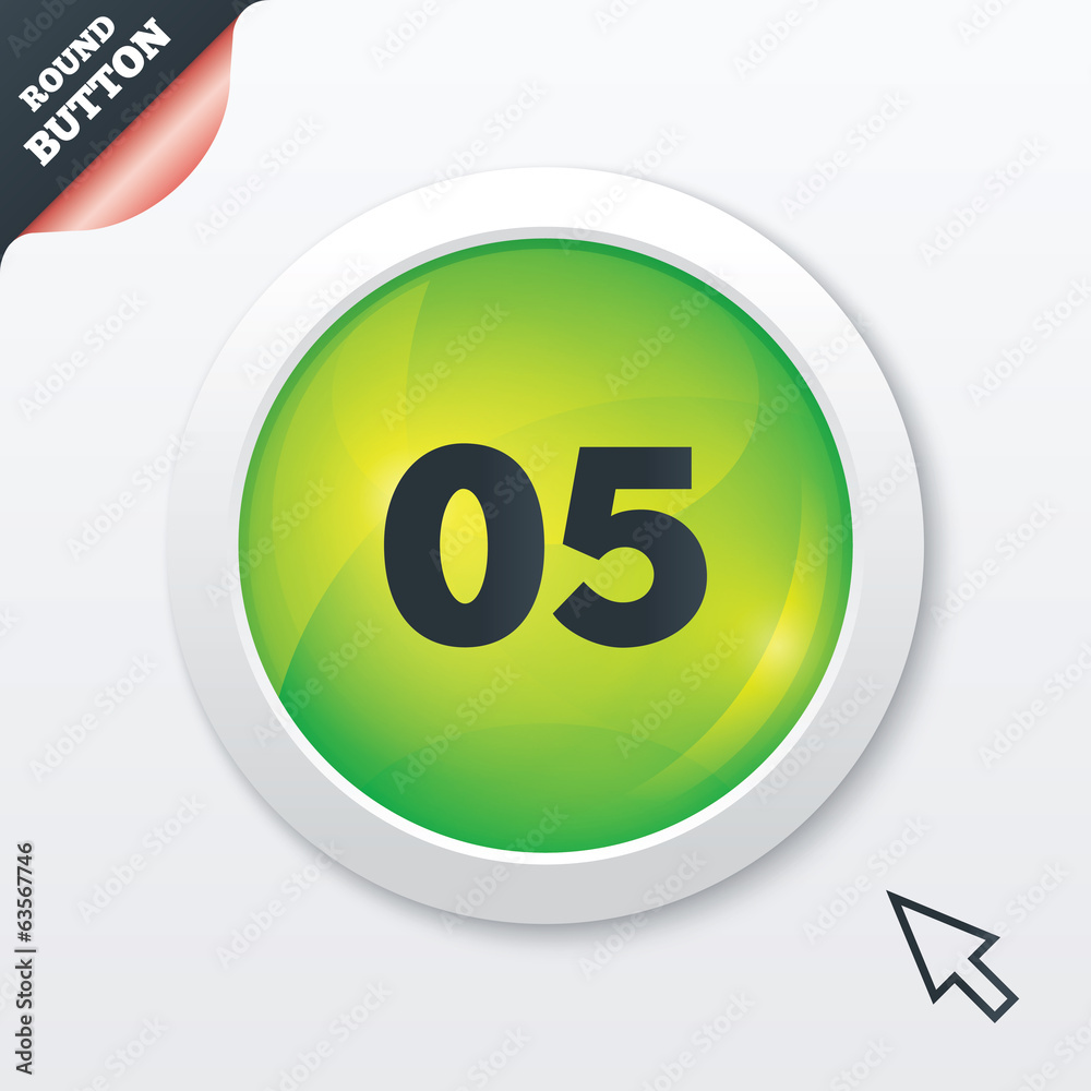 Fifth step sign. Loading process symbol. Fifth step sign. Loading process symbol.