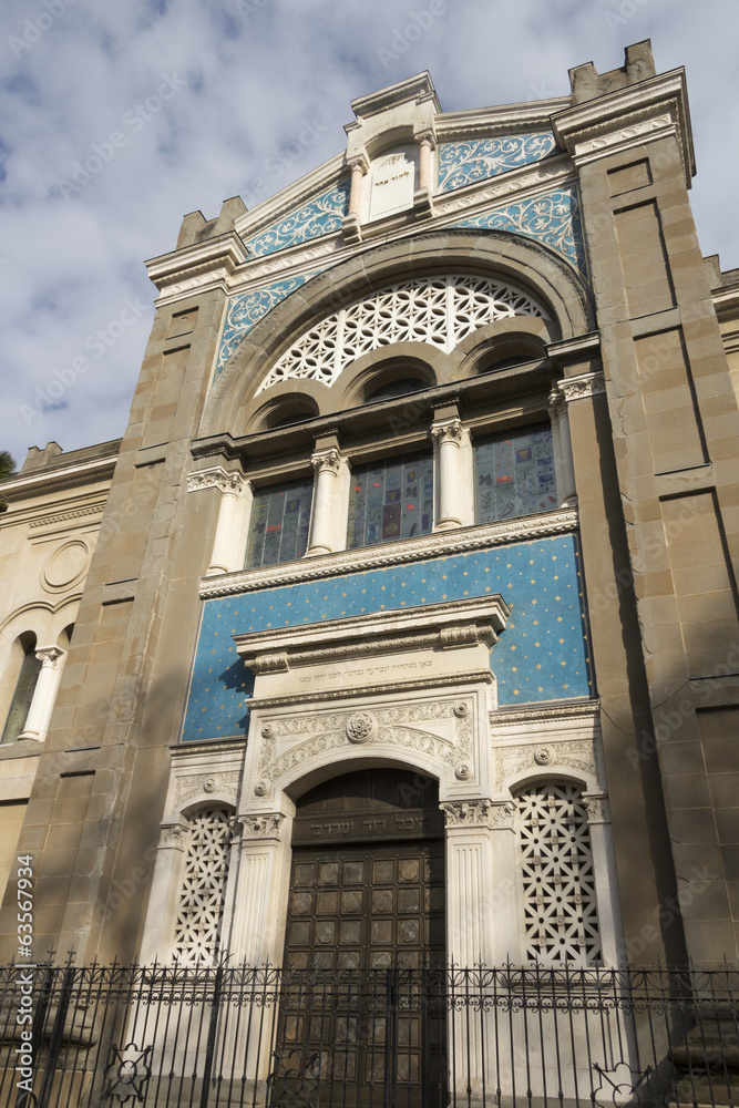 Central Synagogue in Milan, Lombardy Italy