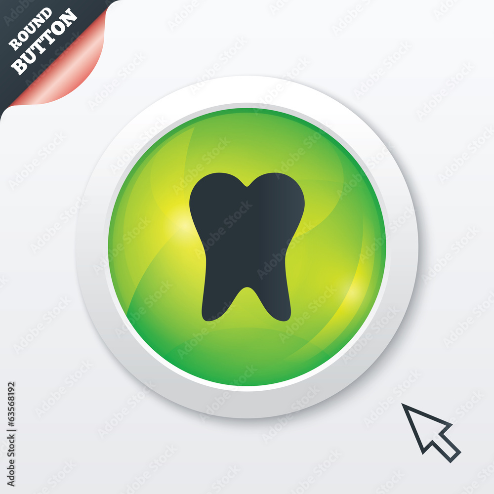 Tooth sign icon. Dental care symbol. Tooth sign icon. Dental care symbol.