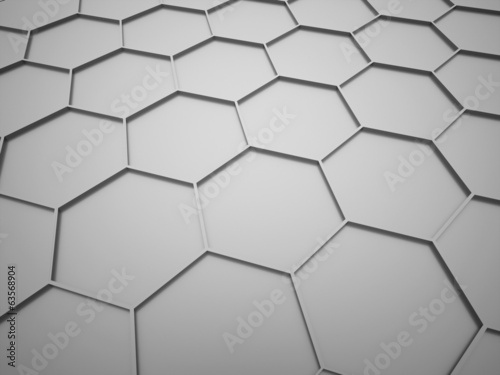 Silver hexagonal business background