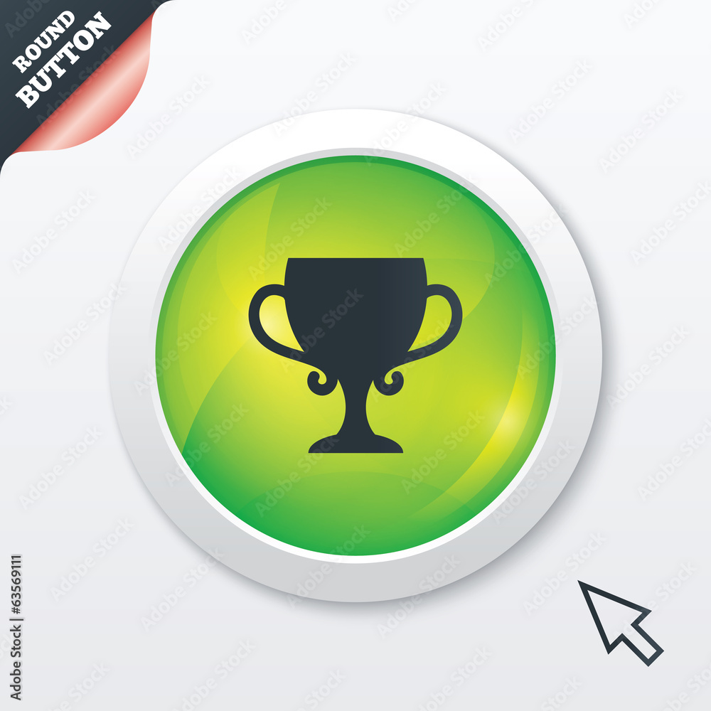 Winner cup sign icon. Awarding of winners.