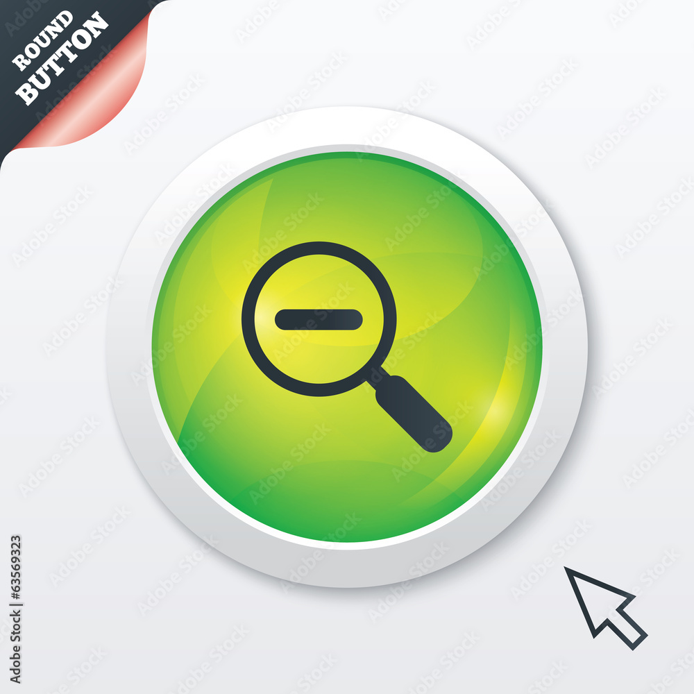 Magnifier glass sign icon. Zoom tool. Navigation Magnifier glass sign icon. Zoom tool. Navigation