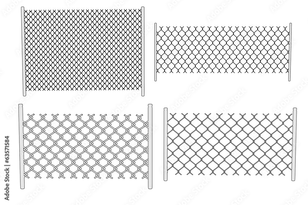 cartoon image of chain fence