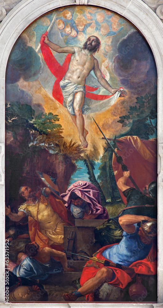 Obraz premium Venice - Resurrection of Christ by Veronese in San Francesco