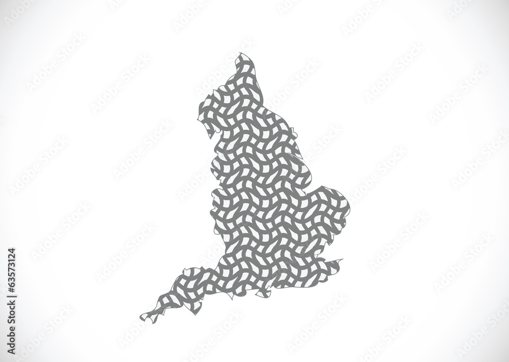 map of  England  Decorative idea design