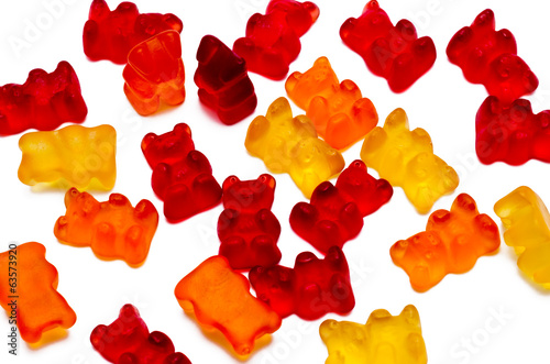 chewing candies, vitamins of a bear isolated