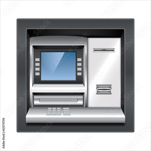 Atm machine vector illustration