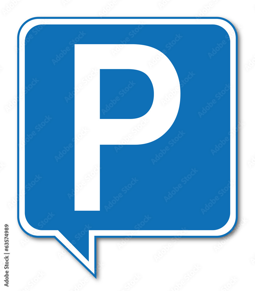 Logo parking. - obrazy, fototapety, plakaty 