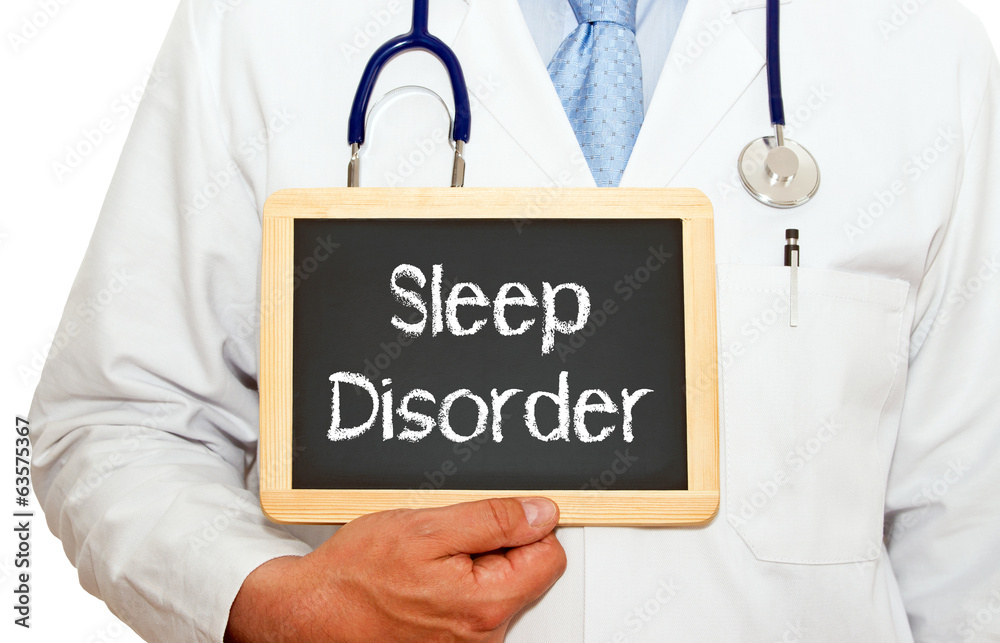 Sleep Disorder - Physician with chalkboard Sleep Disorder - Physician with chalkboard