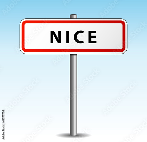 Panneau de ville Nice
