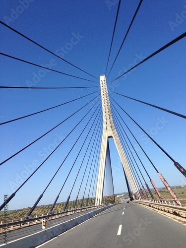 Suspension Bridge between Spain and Portugal © Christine Bird