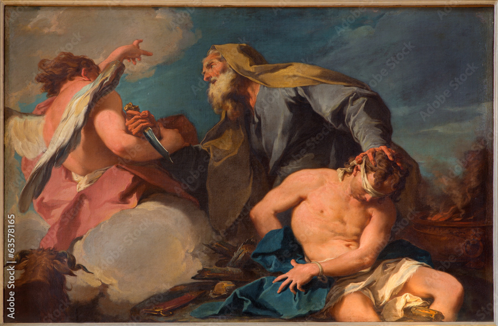 Obraz premium Vneice - Abraham i Izaak w kościele San Francesco della Vigna