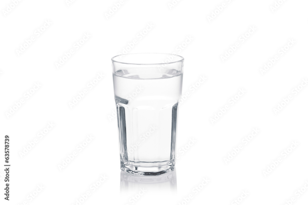 glass of water isolated on a white background. glass of water isolated on a white background.