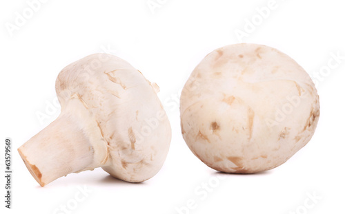 White mushrooms.