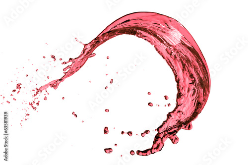 red wine splashing as celebration abstract
