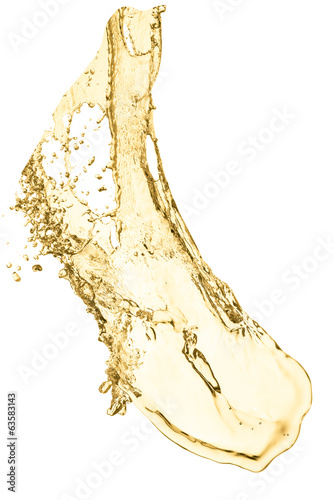 white wine splash as a celebration abstract