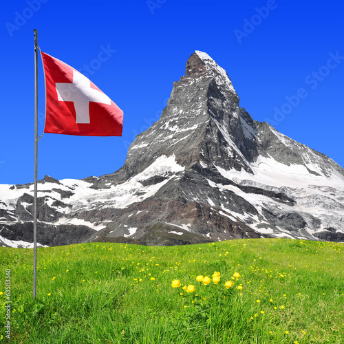 Beautiful mount Matterhorn - Swiss alps