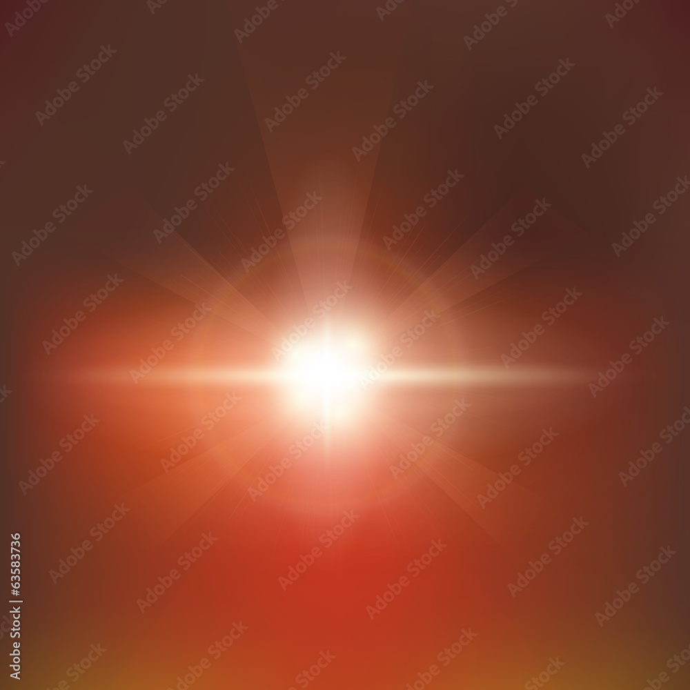 Obraz premium red background with light flare special effect 