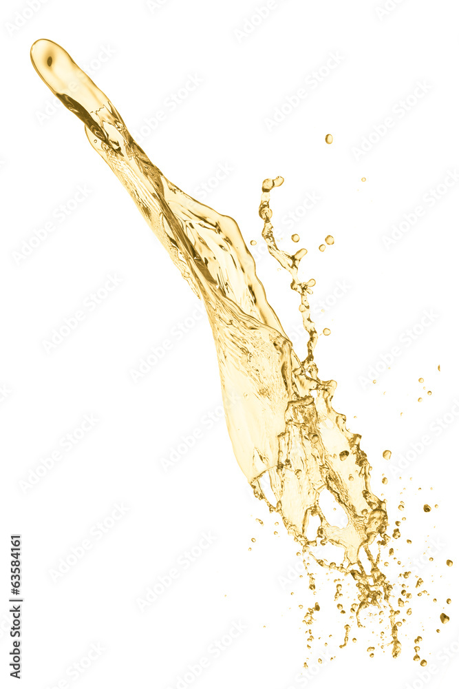 white wine splash as a celebration abstract