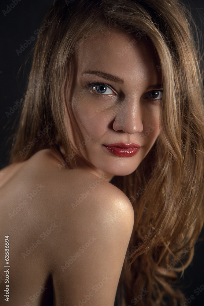 Fototapeta premium Red lips