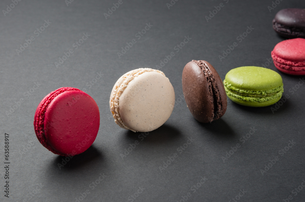 macaroons on table