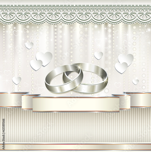 Romantic card for wedding