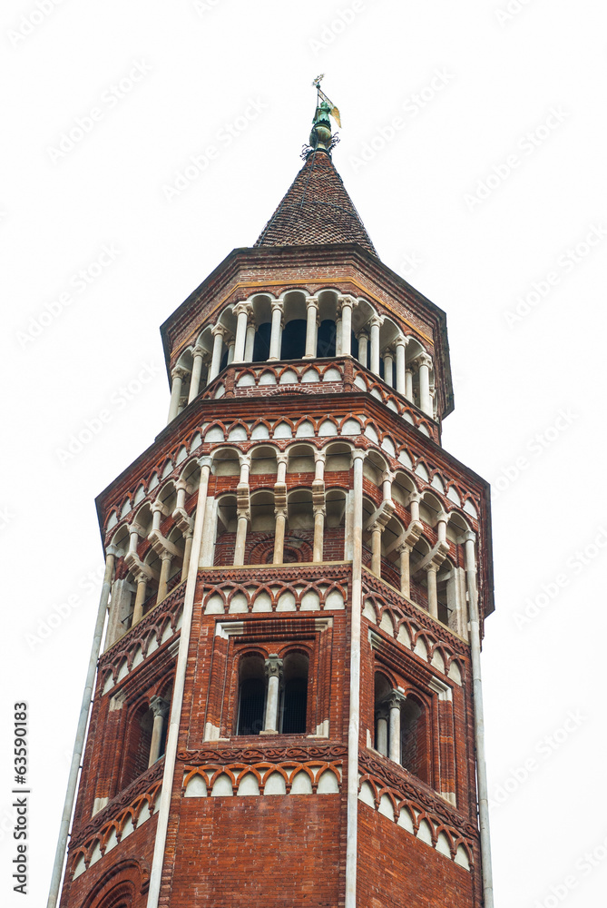 Foto Stock Chiesa di San Gottardo in Corte, campanile, Milano Adobe Stock