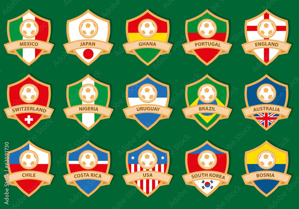 Fototapeta premium Soccer emblems