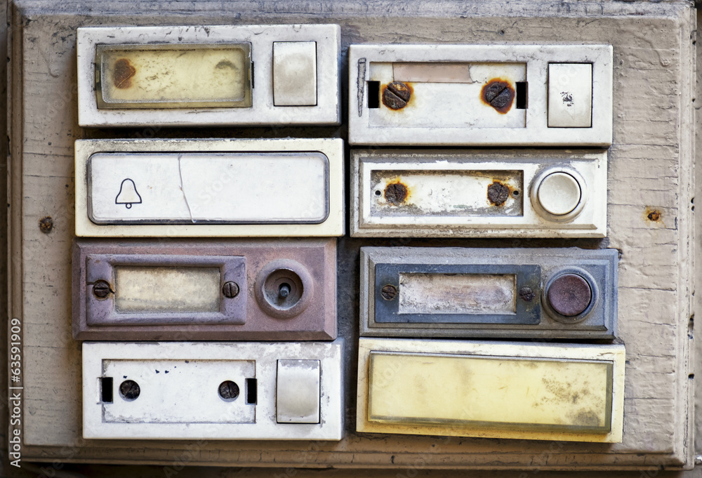 Obraz premium old bell buttons
