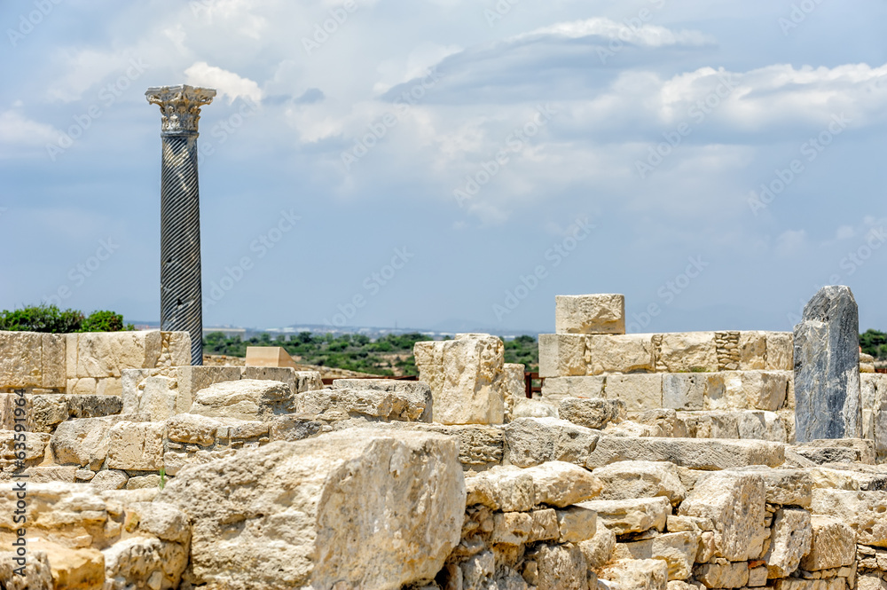 Ruins of ancient town on Cyprus