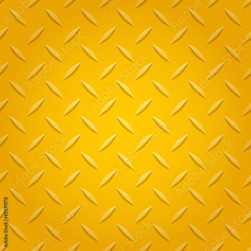 Diamond metal background - yellow color.