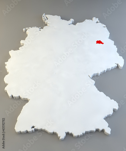 Mappa Germania, regione tedesca, Berlin photo