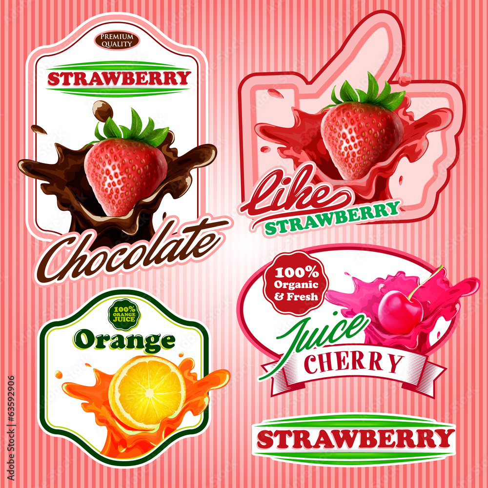 juice fresh badges and labels juice fresh badges and labels