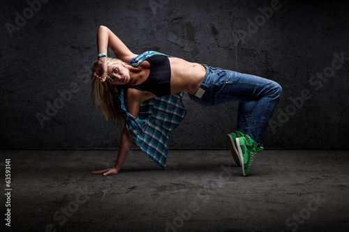 Girl dancing hip hop