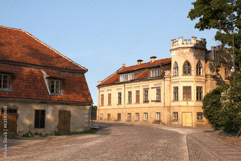 old town Kuldiga in Latvia