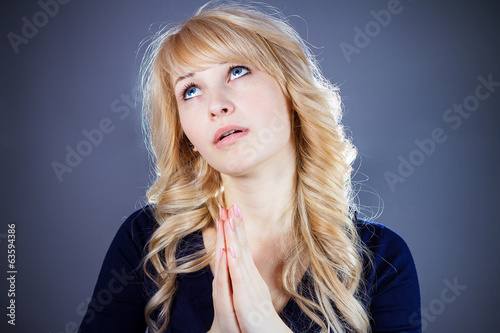 Εκτύπωση καμβά Praying woman