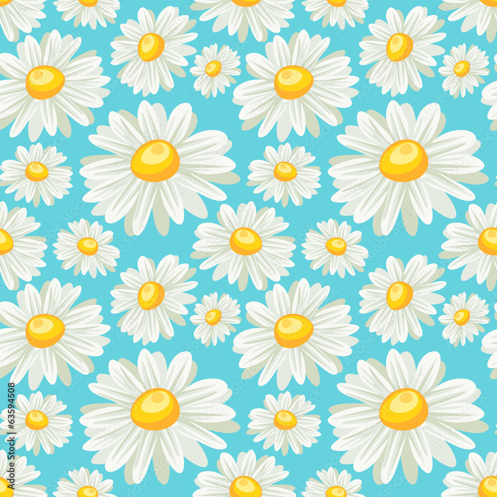 camomile seamless pattern camomile seamless pattern
