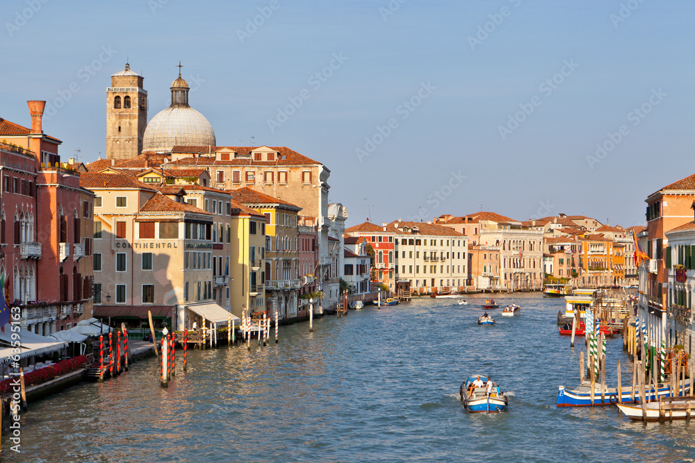 Scenic view of the Grand Canal, Venice, Italy