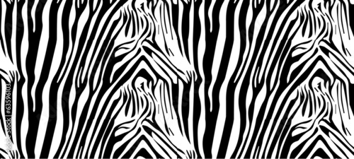Seamless zebra pattern