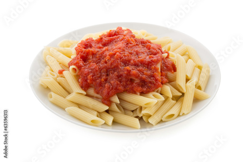 pasta Penne in plate