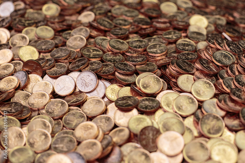 Photos Czech Crown Coins, Pile of Money, Production of Czech Crown Coin