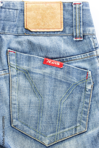 Close-up blue jean